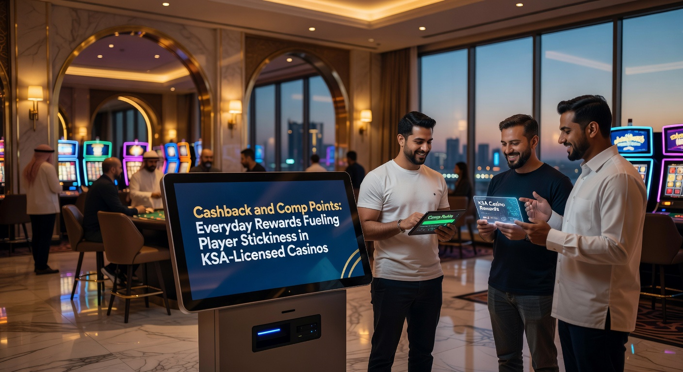 Grafiek met stijgende loyaliteitscurves in KSA-casinos, illustrerend cashback-effecten op spelersretentie