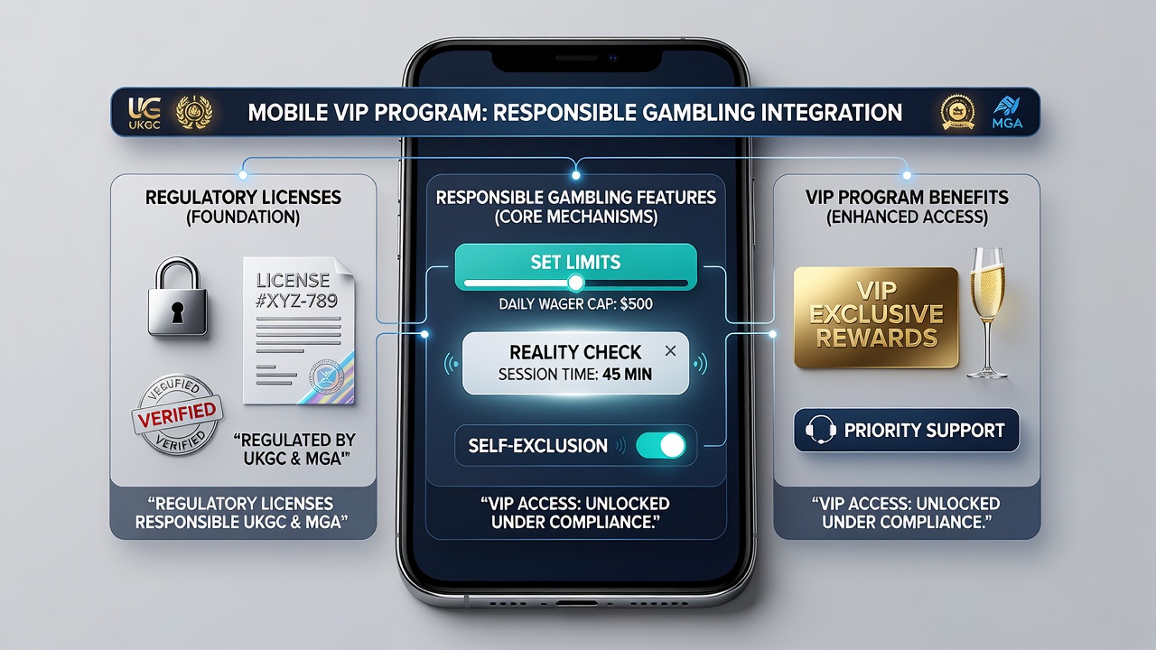 Mobiele VIP-programma's met ingebouwde verantwoord gokken features onder licentie