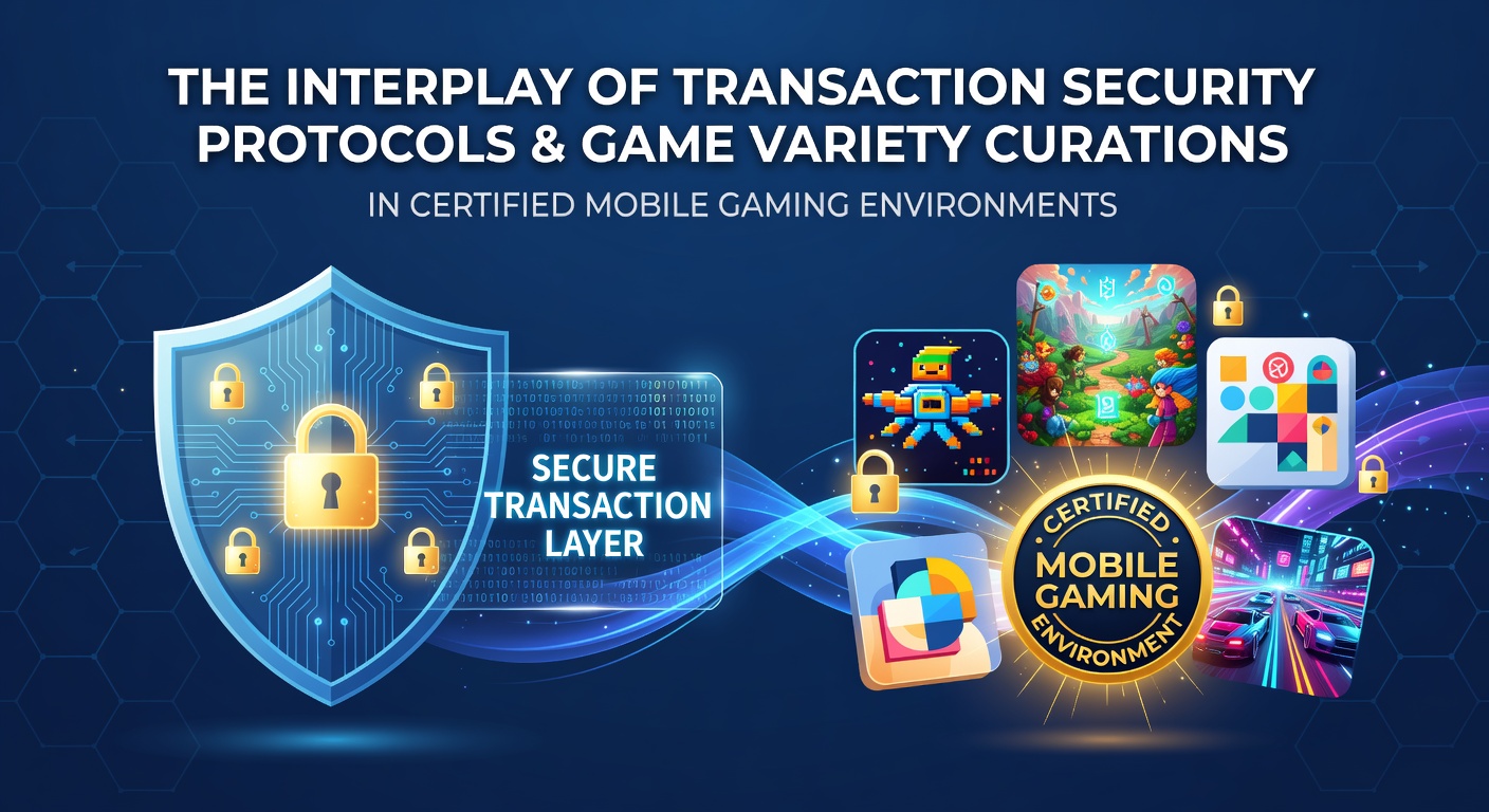Mobiele gaming interface met beveiligde transacties en gevarieerde spellen